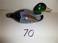 Wooden mallard duck