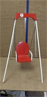 CHILDS DOLL TIN SWING
