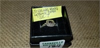 STERLING BLACK ONYX RING SIZE 7