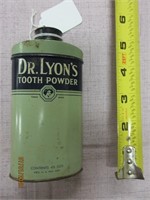 Vintage Dr. Lyon's Tooth Powder Tin