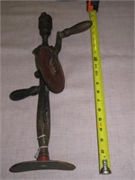 2 Vintage Hand Drills w/ wooden handles