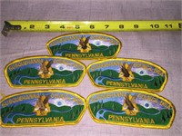 5 Susquehanna Council BSA Patches