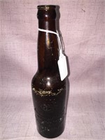 Anheuser Busch Embossed dark brown Beer Bottle