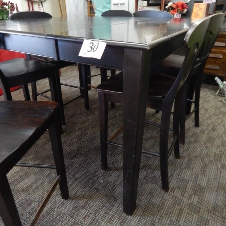 38 In Bar Height Dining Table With 7, Table 038 Bar Stools Under