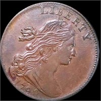 1798 Draped Bust Large Cent CLOSELY UNC