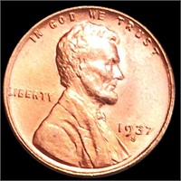 1937-S Lincoln Wheat Penny UNCIRCULATED