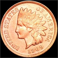 1909 Indian Head Penny CLOSELY UNCIRCULATED