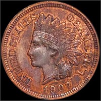 1907 Indian Head Penny NEARLY UNCIRCULATED