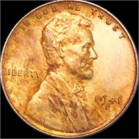 1941-D Lincoln Wheat Penny CLOSELY UNC
