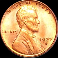 1937-S Lincoln Wheat Penny UNCIRCULATED