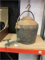 CAST IRON KETTLE WITH LID & TAP