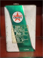 CALTEX SUPER OUTBOARD MOTOR 5 LITRE TIN