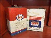 ESSO GAL TIN & AMPOL GAL TIN