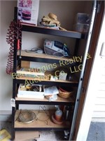 Shelf & contents in garage