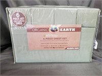 New Queen Size Bamboo Sheet Set Green