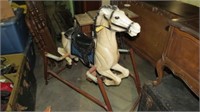 CHILDS SPRING HORSE ON STAND