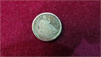 1839 (O) SEATED LIB 1/2 DIME