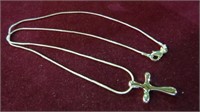 .925 STERLING CROSS NECKLACE 20%