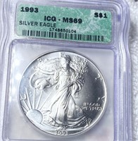 1993 Silver Eagle ICG - MS69