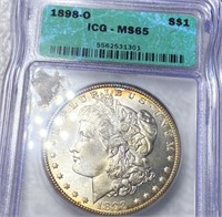 1898-O Morgan Silver Dollar ICG - MS65