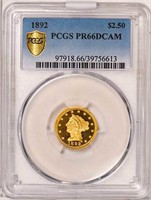 $2.50 1892 PCGS PR66 DCAM