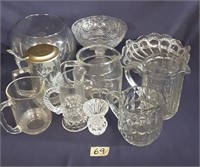Clear Glass Pitchers & Dishes