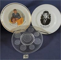 Vintage 1960's Kennedy Collector Plates