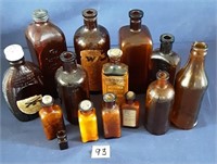 Antique Brown Bottles