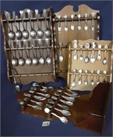 Vintage Spoon Racks full of Spoons
