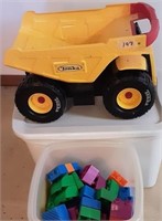 Tonka Truck & Large Legos
