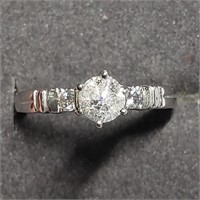 $3000 10K  Diamond(0.5ct) Diamond(0.13ct) Ring