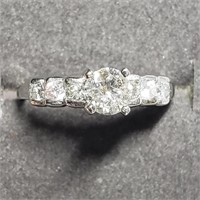 $2970 10K  Diamond(0.4ct) Diamond(0.3ct) Ring