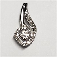 Silver Diamond Pendant