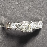 $3575 10K  Diamond(0.45ct) Diamond(0.3ct) Ring
