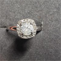 $6500 14K  Diamond(0.63ct) Diamond(0.1ct) Ring