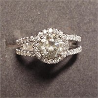$15600 14K  Diamond(1.05ct) Diamond(0.75ct) Ring
