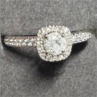 $6500 14K  Diamond(0.51ct) Diamond(0.2ct) Ring