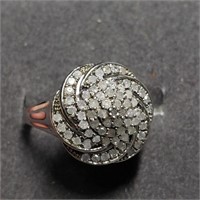 $300 Silver Diamond(0.5ct) Ring