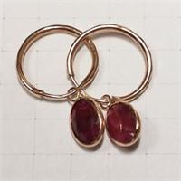 $1900 10K  Ruby(3.1ct) Earrings