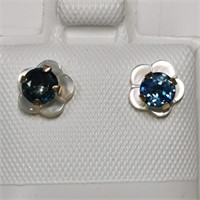 10K  Sapphire(0.66ct) Earrings