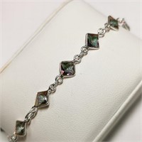Silver Mystic Topaz Bracelet