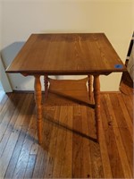 Square Wood Table - 24"