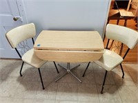 Vintage Drop Leaf Table & 2-Chairs