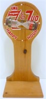 * Seagrams 7 & 7-Up Happy Hour Hourglass Wood