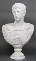 Julius Caesar Plaster Bust Sculpture