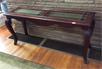 Sofa/Entry Table with Geometric glass top
