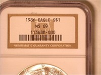 1986 American Eagle, Silver 1 Dollar