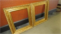 PAIR OF MATCHING ORNATE GOLD FRAMES