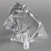 Baccarat Crystal "Wild Boar" Figurine