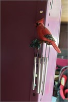 Small cardinal wind chime